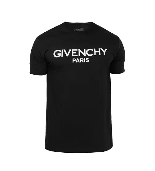 44604  تیشرت Givenchy یقه گرد مردانه مشکی ساده