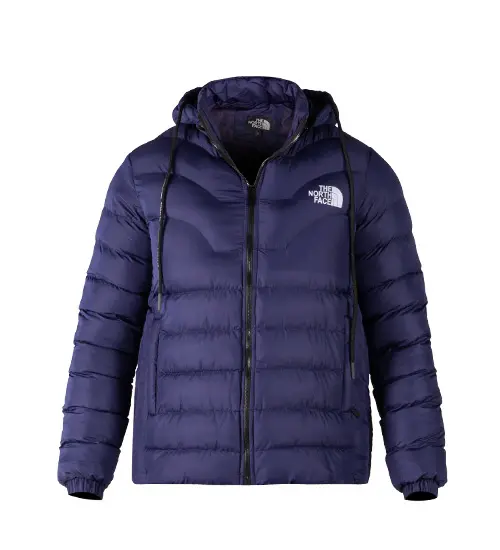 49282  کاپشن مردانه نرمال ساده تی سی آبی کاربنی North Face