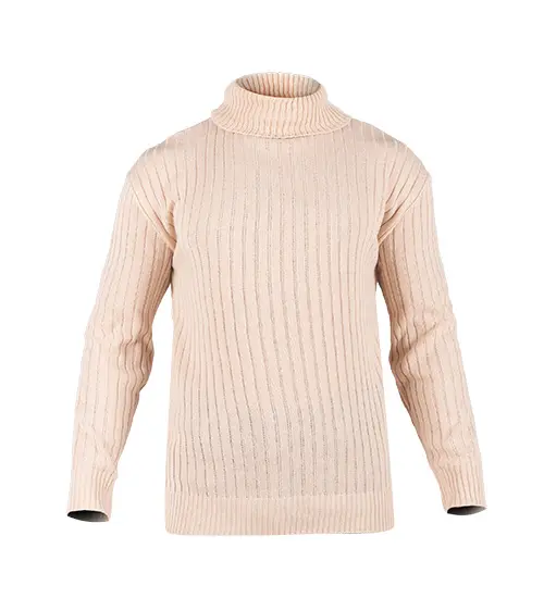 48856  بافت مردانه یقه اسکی فری سایز راه راه