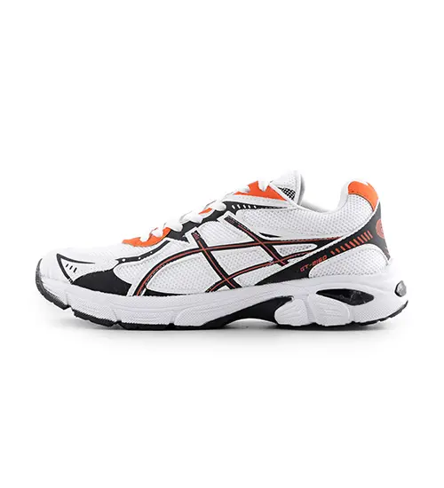 50677  کفش مردانه اسپرت چرم مصنوعی سفید نارنجی Asics