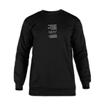 48704 بلوز دورس مردانه یقه گرد مشکی طرح دار