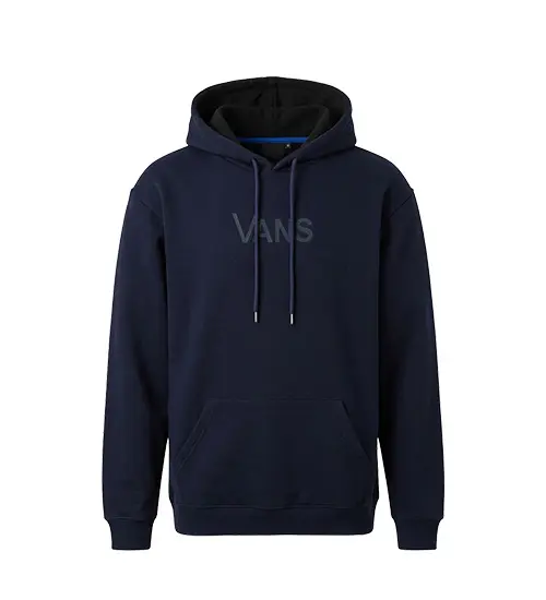 49593  هودی مردانه کلاه دار سرمه ای طرح دار Vans