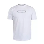 48055 تیشرت یقه گرد مردانه سفید نخ پنبه طرح دار