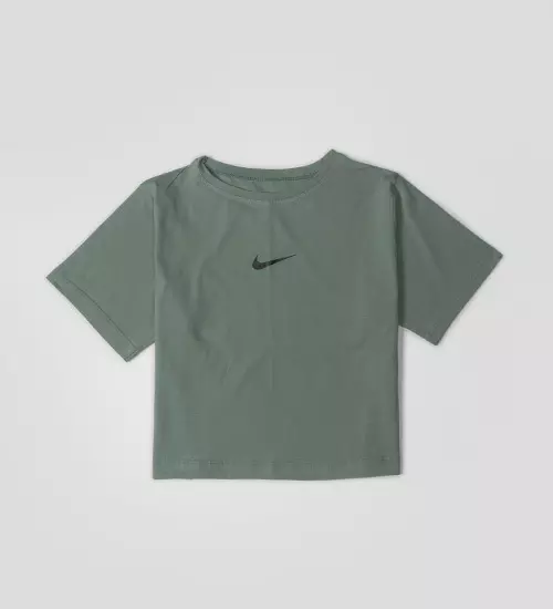 45652  کراپ Nike یقه گرد زنانه فری سایز ساده