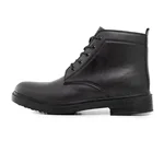 49070 نیم بوت چرم مصنوعی مردانه مشکی زیپ دار