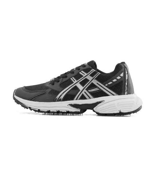 51319  کفش مردانه اسپرت چرم مصنوعی مشکی طوسی Asics