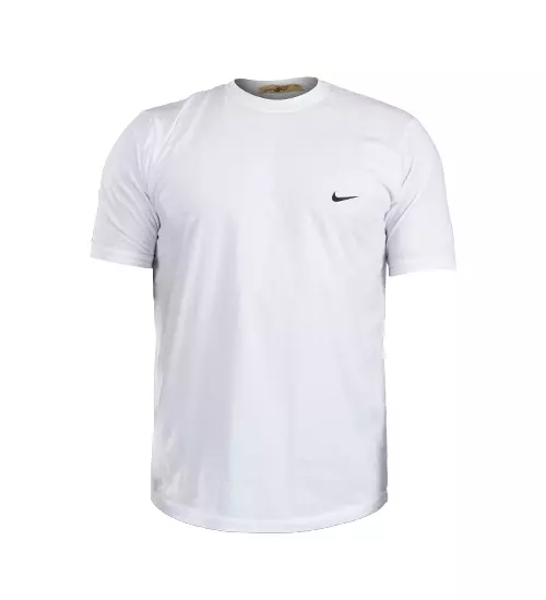 48059  تیشرت Nike یقه گرد مردانه سفید نخ پنبه ساده