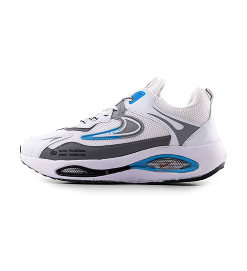 50687  کفش مردانه اسپرت چرم مصنوعی سفید آبی Nike