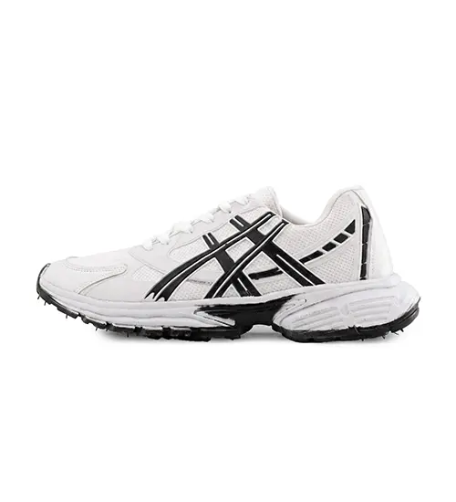 50703  کفش مردانه اسپرت چرم مصنوعی سفید مشکی Asics