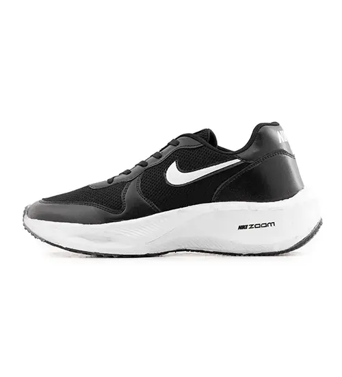 51516  کفش مردانه اسپرت چرم مصنوعی مشکی سفید Nike