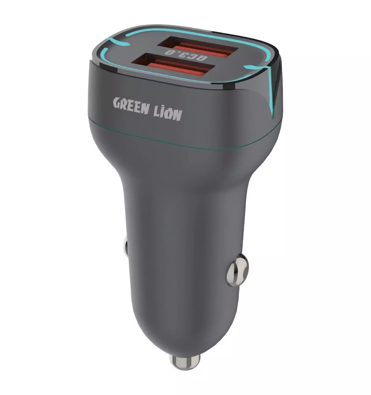 47237  شارژر فندکی گرین لاین Green Lion Dual Port QC3.0 Car Charger 36w