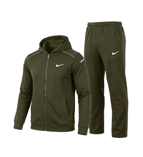 51238  ست سویشرت و شلوار مردانه نرمال طرح دار اسپان سبز Nike