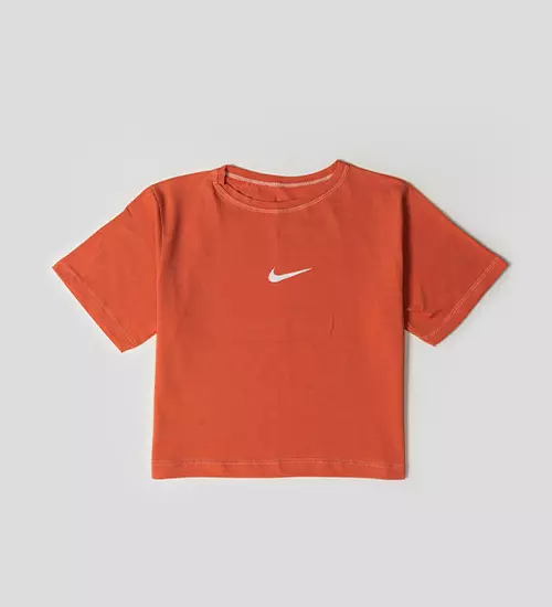 45651  کراپ Nike یقه گرد زنانه فری سایز ساده