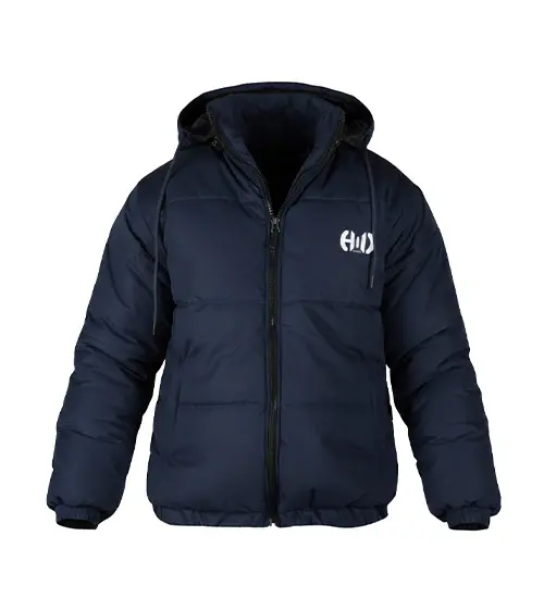 49323  کاپشن اسپرت مموری مردانه بادی سرمه ای