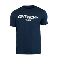 44602  تیشرت Givenchy یقه گرد مردانه سرمه ای ساده