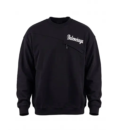 بلوز یقه گرد مردانه نرمال طرح دار دورس سه نخ پنبه Balenciaga