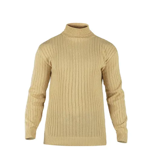 49117  بافت مردانه یقه اسکی فری سایز راه راه