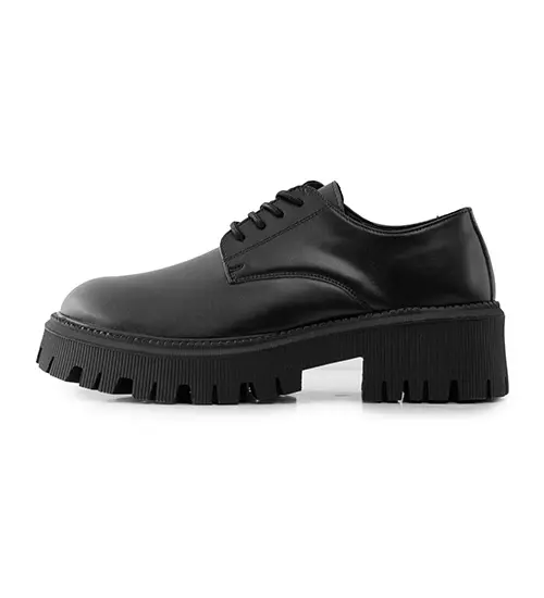 47701  کفش رسمی مردانه مشکی بند دار Loafers