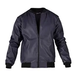 48769 کاپشن اسپرت چرم مصنوعی مردانه سرمه ای