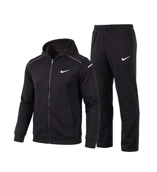 51241  ست سویشرت و شلوار مردانه نرمال طرح دار اسپان مشکی Nike