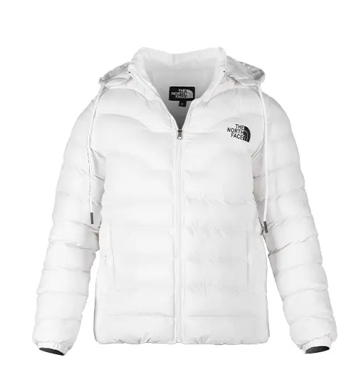49281  کاپشن مردانه نرمال ساده تی سی سفید North Face