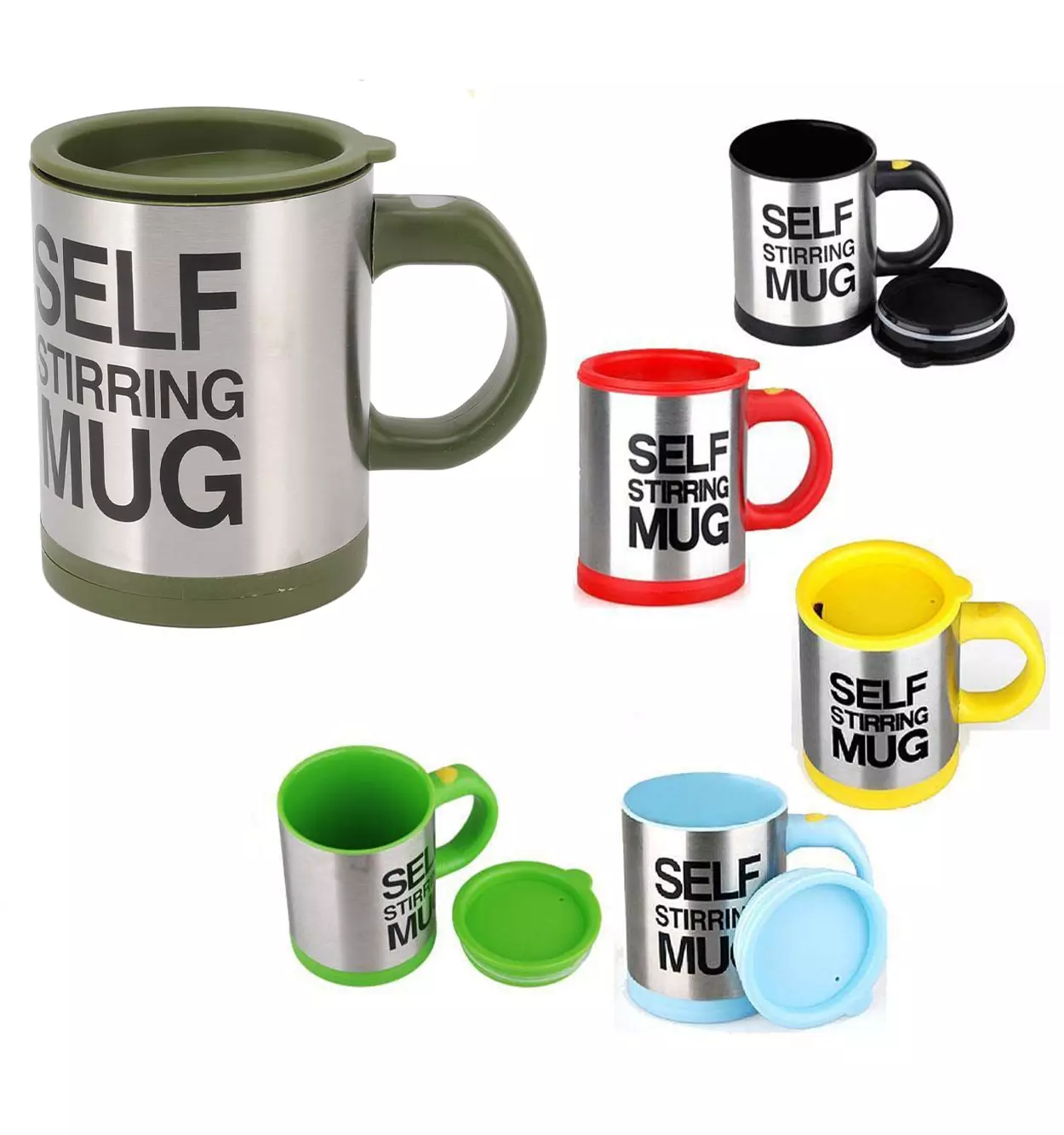 43425  لیوان همزن دار SELF STIRRING MUG