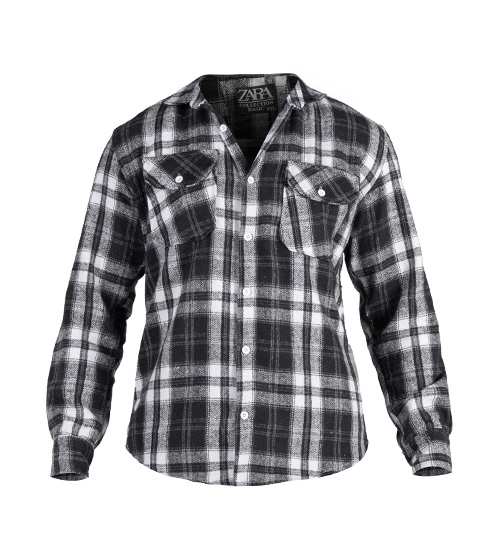 49156  پیراهن اسپرت پشمی مردانه آستین بلند چهارخانه