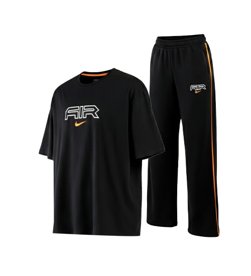 49451  ست مردانه تیشرت و شلوار لش مشکی