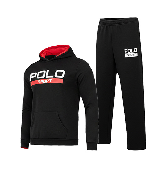 49381  ست مردانه هودی و شلوار Polo طرح دار