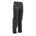 48401 شلوار اسپرت جین نیم بگ مردانه ذغالی