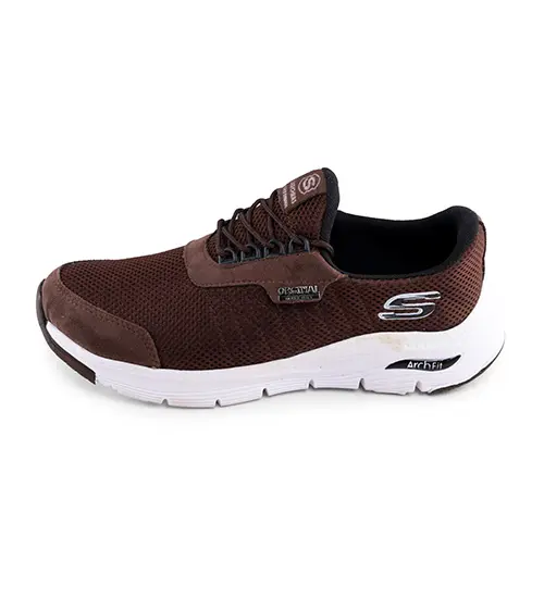 44229  کفش ورزشی Skechers مردانه قهوه ای بندی