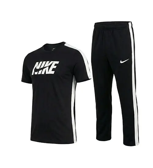 49354  ست مردانه تیشرت و شلوار Nike مشکی طرح دار