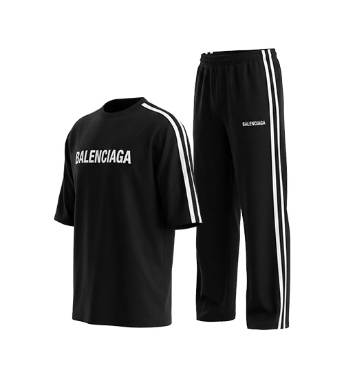 49700  ست مردانه تیشرت و شلوار Balenciaga مشکی