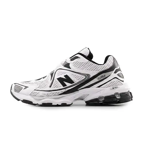 50722  کفش مردانه اسپرت چرم مصنوعی سفید مشکی New Balance