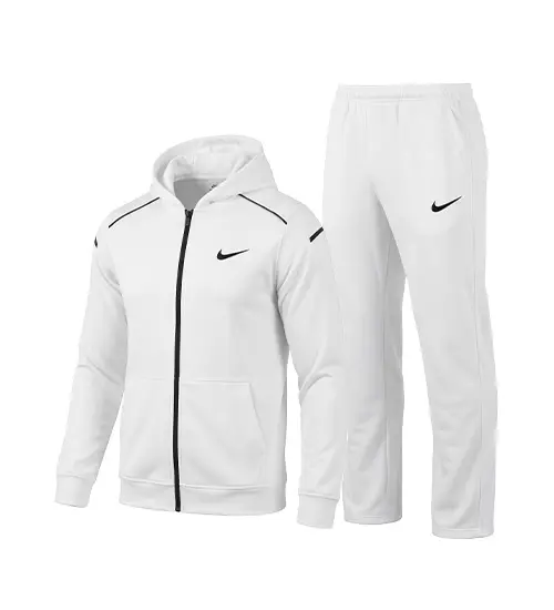 51240  ست سویشرت و شلوار مردانه نرمال طرح دار اسپان سفید Nike