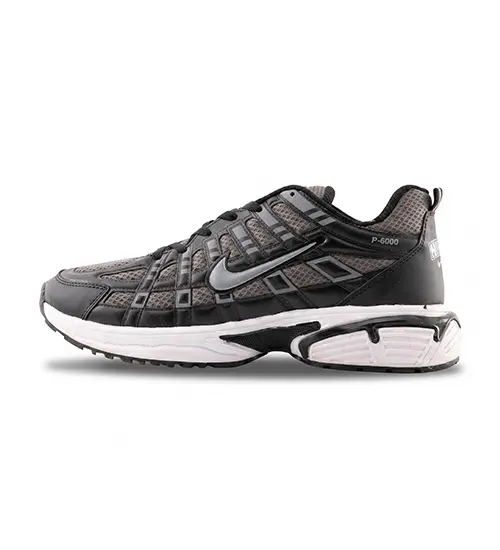 50689  کفش مردانه اسپرت چرم مصنوعی مشکی طوسی روشن Nike