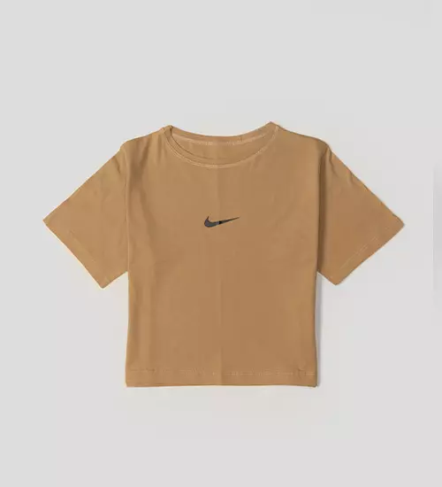 45653  کراپ Nike یقه گرد زنانه فری سایز ساده